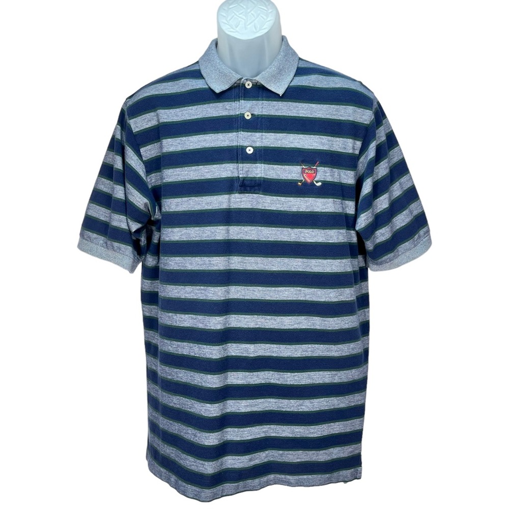 Polo Golf by Ralph Lauren | Men’s Large | Vintage Striped Golf Polo Shirt‎